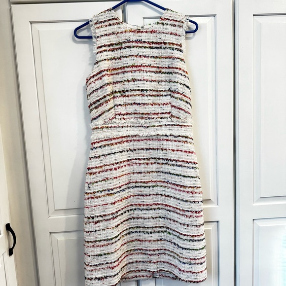 J. Crew Dresses & Skirts - NWT- J.CREW Confetti Dress  Sleeveless Tweed Sheath Zip. Size 4